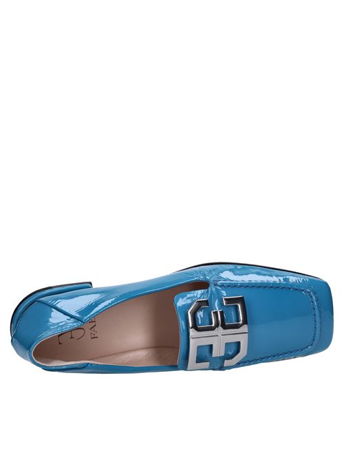 Patent leather moccasins FABI | FD7968B REFLEXAZZURRO